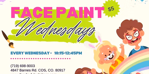 Face Paint Wednesdays @ The Playful Palette