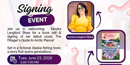 Book Talk & Author Signing with Kendra Langford Shaw