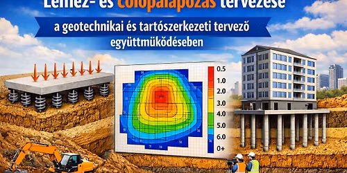 Lemez- \u00e9s c\u00f6l\u00f6palapoz\u00e1s tervez\u00e9se a geotechnikai \u00e9s tart\u00f3szerkezeti tervez\u0151 egy\u00fcttm\u0171k\u00f6d\u00e9s\u00e9ben