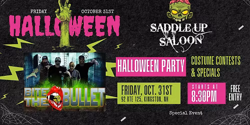 \ud83c\udf83 Halloween Party with Bite the Bullet \ud83c\udf83 October 31st