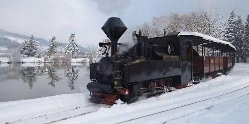 Adventsdampf der Schinznacher Baumschulbahn mit feinem Raclette