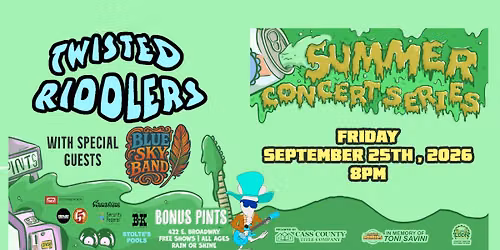 Twisted Riddler & Blue Sky Band Outdoor Summer Concert