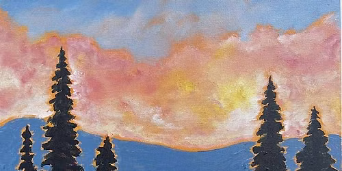 Paint and Sip: Autumn Lakeside Embers