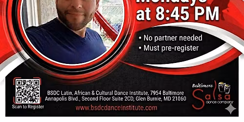 Salsa Lessons for Absolute Beginners! New Summer Series! Mondays @8:45pm!