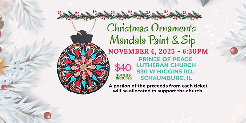 Christmas Ornaments Paint & Sip - PoP Schaumburg
