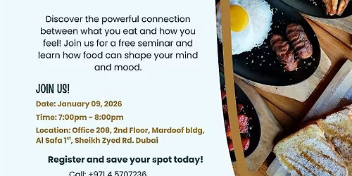 Free Seminar: How Food Affect Your Mind