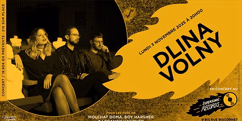 Dlina Volny en concert au Supersonic Records \u2022 Paris (03\/11\/2025)