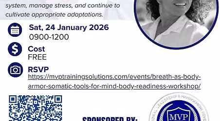 Breath as Body Armor: Somatic Tools for Mind-Body Readiness Workshop