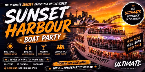 The Ultimate Sunset Boat Party + Free After Party