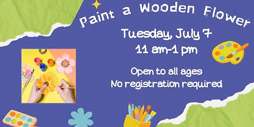 Paint a Wooden Flower