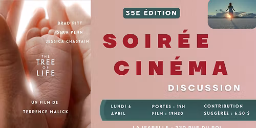 Soir\u00e9e cin\u00e9ma-discussion - 35e \u00e9dition