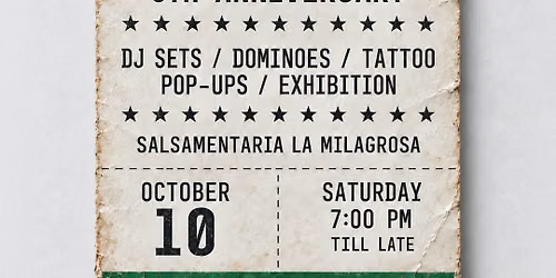 Tropicorama V Anniversary: Latin & Caribbean Party @ La Milagrosa