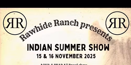 Indian Summer Show (AQHA & PRAB All-Breed)