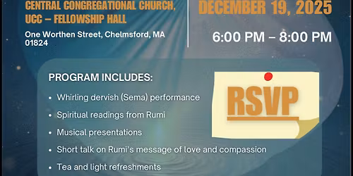 Rumi Evening \u2013 The Whirling Dervish