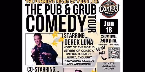 The Pub & Grub Comedy Tour at Lakeside