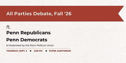 All Parties Debate - Fall 2026