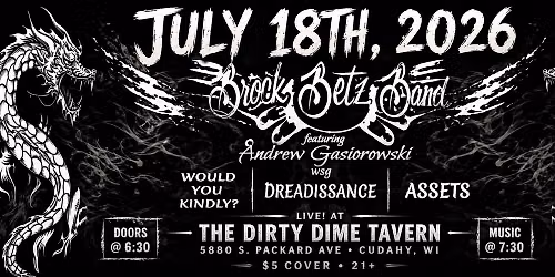 Brock Betz Band Live at The Dirty Dime