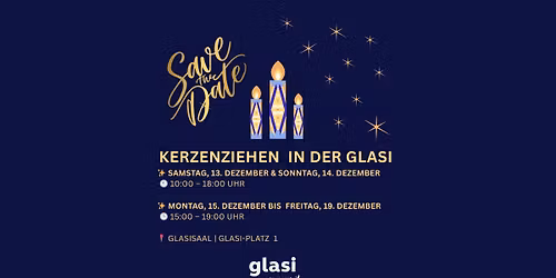 Kerzenziehen in der Glasi