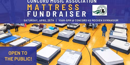 Concord Music Association Mattress Fundraiser 