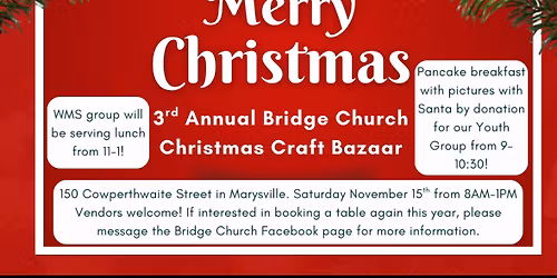 Bridge church craft bazaar