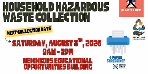 Household Hazardous Waste Collection - August 2026