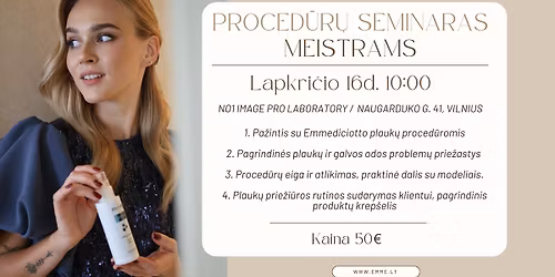 PLAUK\u0172 PROCED\u016aR\u0172 SEMINARAS | EMMEDICIOTTO