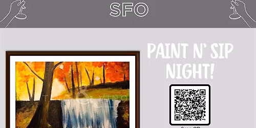 "Autumn Waterfall" Paint & Sip @ The Double Tree SFO