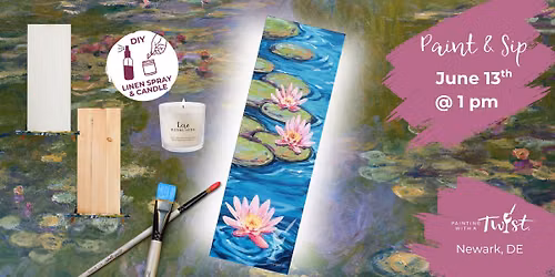 \ud83c\udfa8Mimosa Saturday \u2013 Paint, Sip & Create in Newark, DE: Lily Pad Pond
