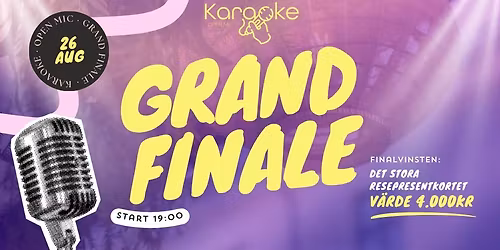 KARAOKE | Open Mic 2026 - GRAND FINALE 26\/8
