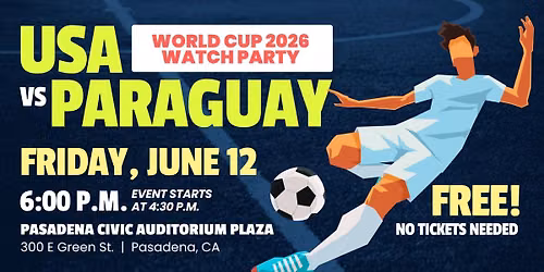 World Cup 2026 Watch Party: USA v. Paraguay