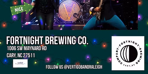 Vertigo Returns to ROCK Fortnight Brewing Co. UGLY SWEATER HOLIDAY PARTY 