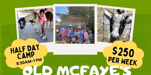 Old McFaye's Summer Farm Camp