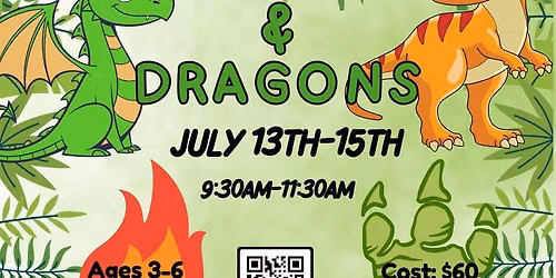 DINOS & DRAGONS CAMP! (JUNIOR CAMP)