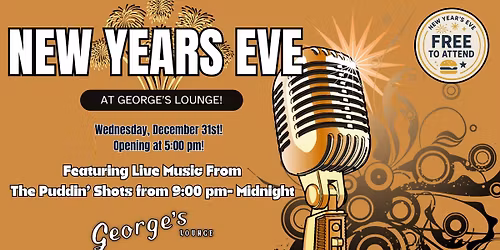 Free New Years Eve Celebration at George's Lounge!
