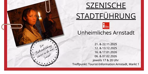 Kultstadtf\u00fchrung "Unheimliches Arnstadt"