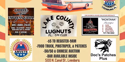 Car, Truck, & Motorcycle Show by Lake County Lugnuts, Amvets Post 2006, and Amvets Riders 2006