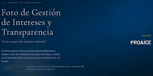 Foro GI & T - Gesti\u00f3n de Intereses y Transparencia