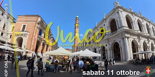 🔴 Sabato 11 Ottobre | UNICO IL MERCATO DEL FATTO A MANO | Piazza dei Signori (VICENZA)