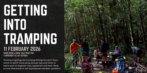 Getting into tramping | WTMC talks
