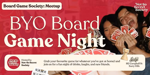 Bring a Board Game Night 19th Dec | Not-So Secret Society