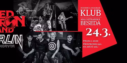 Koncert Red Baron Band a Merlin - Malostransk\u00e1 Beseda Praha 1