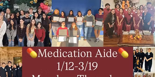 2026 Medication Aide registration