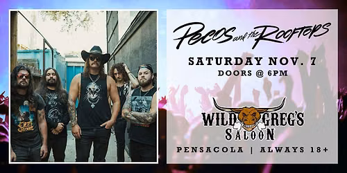 Pecos and The Rooftops Live in Pensacola (18+)