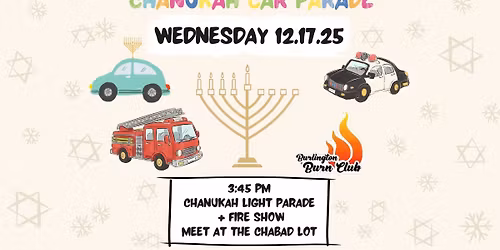 Chanukah Car Parade & Fire Show!