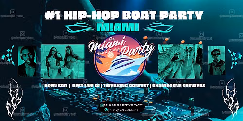 #1 HIP HOP BOAT PARTY CRUISE + FREE DRINKS