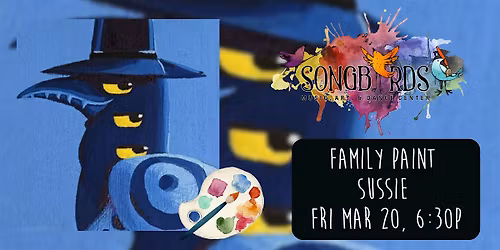 Family Paint Party at Songbirds- Sussie