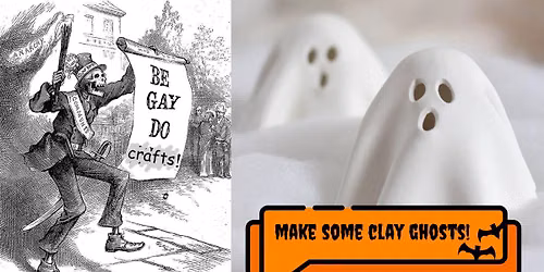 Be Gay Do Crafts! - Air Dry Clay Ghosts