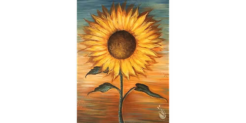 Sunset Sky With Sunflower - Paint and Sip in Houston | Classpop!\u2122