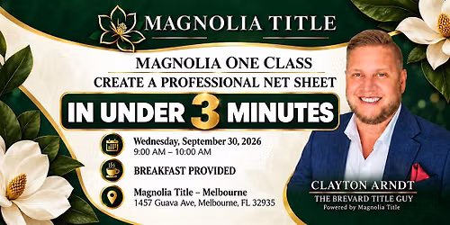 Magnolia One : Net Sheets in Under 3 Minutes