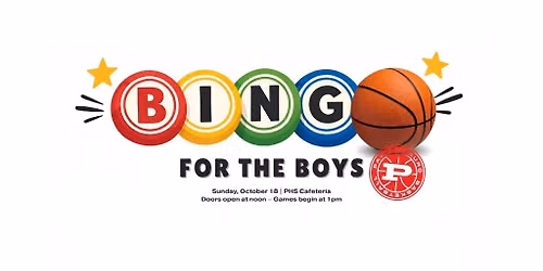 PHS Boys Basketball Cash Bingo